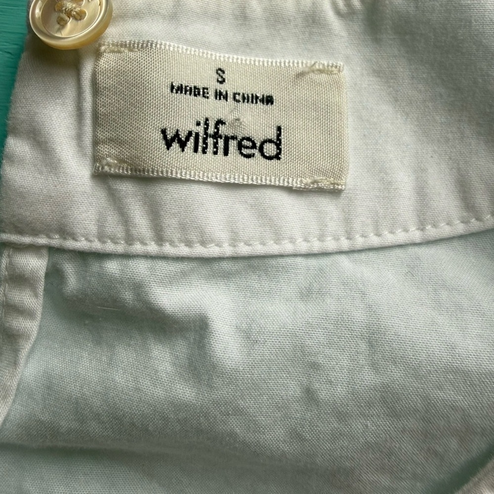 Wilfred Classic White Crop Cotton Top Size S Minimalist Capsule Everyday - Picture 4 of 11
